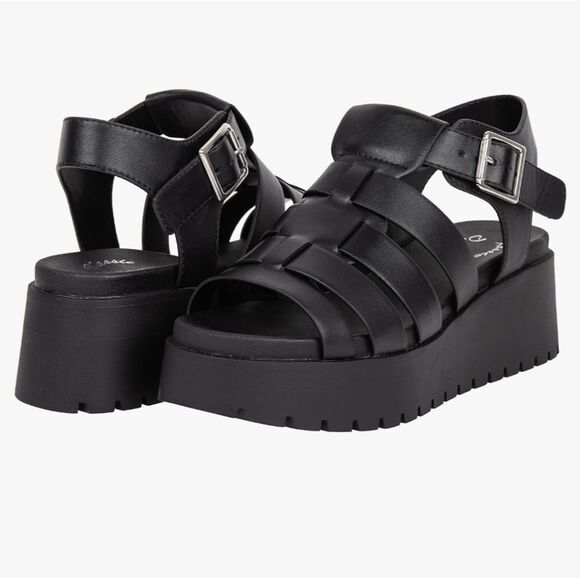 BRAND NEW SANDALS OPEN TOE FISHERMAN MULTI STRAP GLADIATOR PLATFORM SANDAL - Picture 1 of 16
